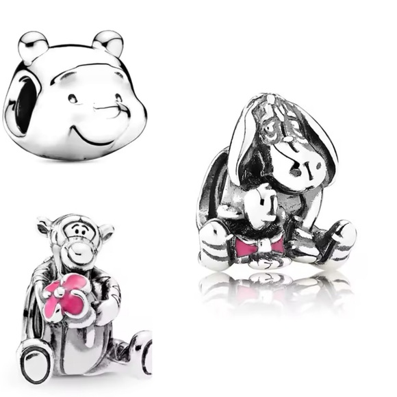 3pc Pandora Winnie the Pooh & Friends Charm Bundle - Picture 1 of 4